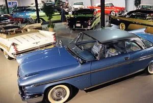 Post war car collection at the Northeast Classic Car Museum